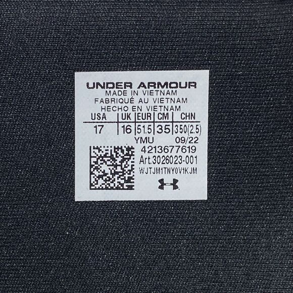 Under Armour UA Mens Ignite 7 Slide Sandal Size 17 Black Adjustable Strap Lounge - Picture 6 of 7